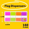 image:imagePostit Flags 80OntheGo Dispenser 2 DispensersPack 1 in Wide Assorted Bright Colors 680PGOP224 Pack
