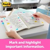 image:imagePostit Flags Value Pack 50Dispenser 4 DispensersPack 1 in Wide Assorted Colors Includes Free Flags  Highlighter200 Flags with Highlighter Pack of 2