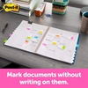 image:imagePostit Flags Value Pack 50Dispenser 4 DispensersPack 1 in Wide Assorted Colors Includes Free Flags  Highlighter200 Flags with Highlighter Pack of 2