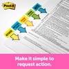 image:imagePostit Message Flags Sign and Date 1 in x 17 in One Dispenser with 200 Count Green Sticky Tabs Per Dispenser 200 Flags TotalBright Green