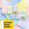 image:imagePostit Sticky Tabs 1 in x 15 in 3 Pads of Book Tabs in Assorted Cool Pastel Colors for Bookmarking Annotating Reading and Reminders Blue Purple and Green Colors 36 Total CountCool Pastels