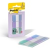 image:imagePostit Sticky Tabs 1 in x 15 in 3 Pads of Book Tabs in Assorted Cool Pastel Colors for Bookmarking Annotating Reading and Reminders Blue Purple and Green Colors 36 Total CountCool Pastels