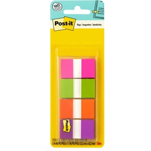 image:imagePostit Flags 80OntheGo Dispenser 2 DispensersPack 1 in Wide Assorted Bright Colors 680PGOP2Postit Flags with OntheGo Dispenser  Assorted Bright Colors