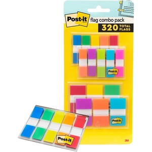 image:imagePostit Flags Combo Pack 4 OnTheGo DispensersPack 120 94 in Wide and 200 47 in Wide Flags Assorted Colors 683XL102 x 42
