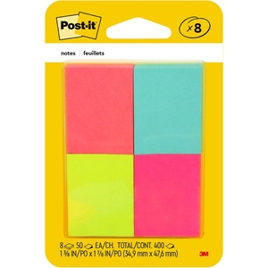 image:imagePostit Mini Notes 1 38 in x 1 78 in 8 Sticky Notes Pads 50 Sheets per Pad Poptimistic Collection School Supplies and Oce Products The Original Postit Note
