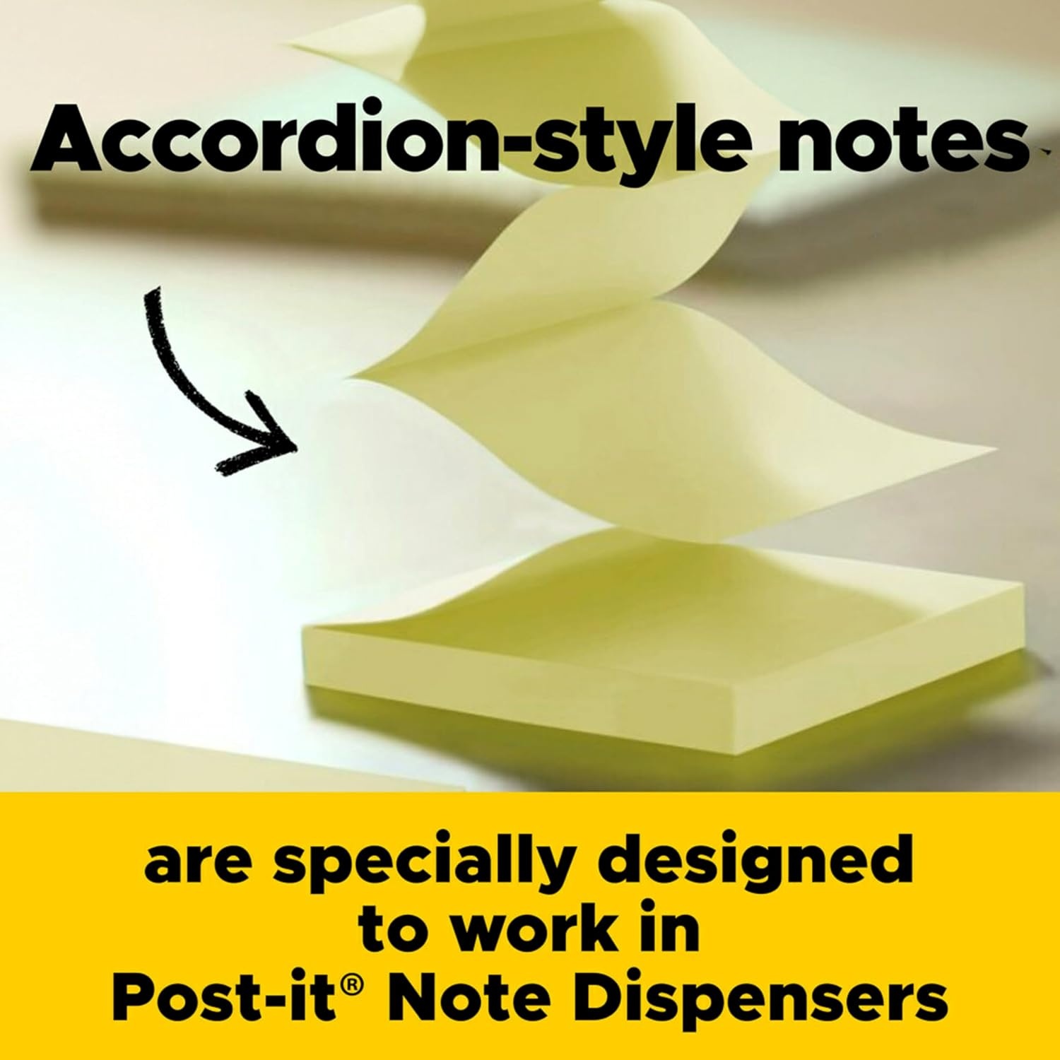 image:imagePostit Popup Notes 18 Sticky Note Pads 3 x 3 in School Supplies Office Products Accordion Sticky Notes Work with PopUp Note Dispenser Floral Fantasy Collection18 Pads