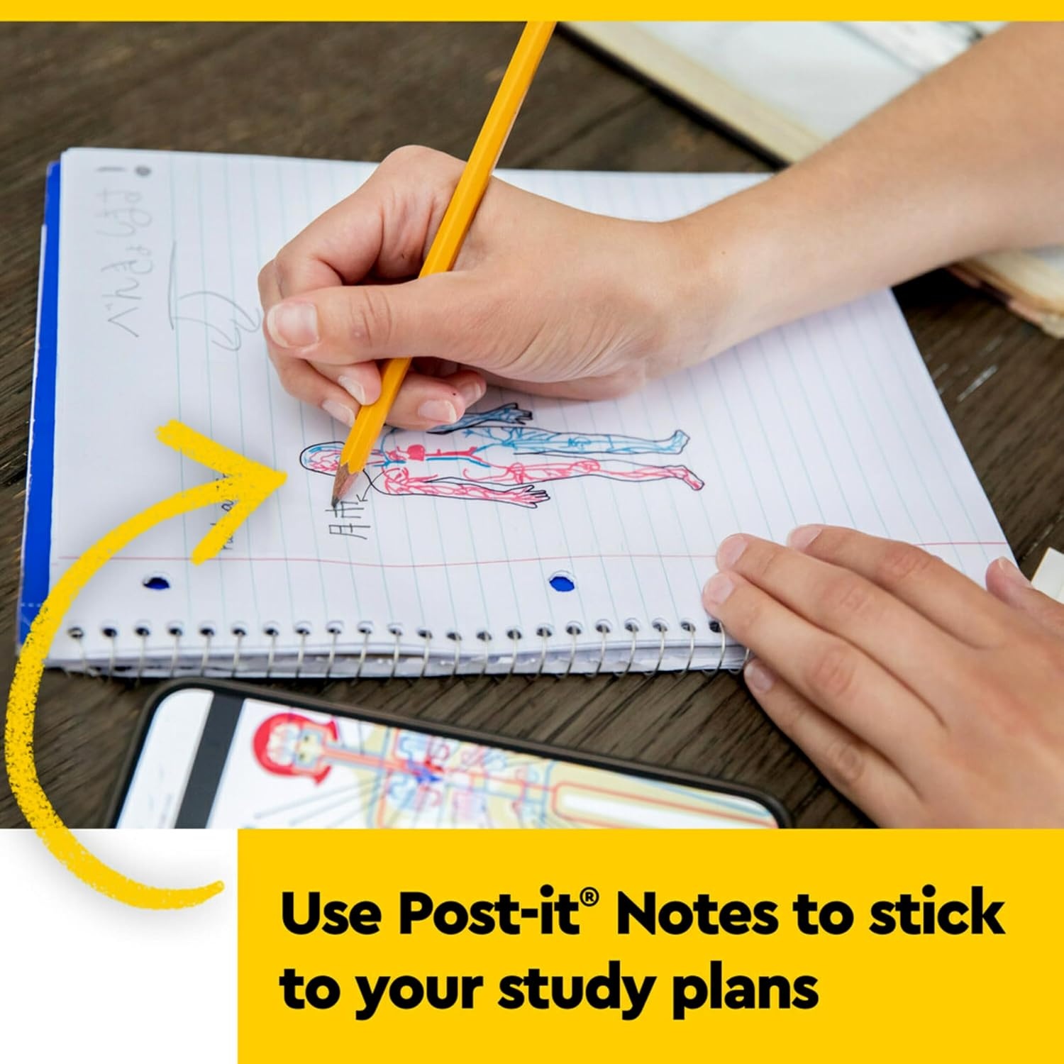 image:imagePostit Transparent Notes 28 in x 28 in Clear Sticky Notes Back to School Supplies Office Products Great for Studying 12 PadsColored Transparent