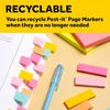 image:image3M 6714AU PostIt Page Markers Assorted Brights 50 StripsPad 4 PadsPack 1 Pack1 Pack