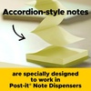 image:imagePostit Dispenser Popup Notes 3 in x 3 in Canary Yellow 12 PadsPack