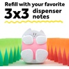image:imagePostit Dispenser Sticky Note Holder White Cat Design Includes 45 PopUp Sheets of 3 in x 3 in Pink Sticky Notes Holder for Desk Classroom or Office SuppliesCat Dispenser