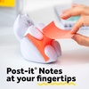 image:imagePostit Dispenser Sticky Note Holder White Cat Design Includes 45 PopUp Sheets of 3 in x 3 in Pink Sticky Notes Holder for Desk Classroom or Office SuppliesCat Dispenser