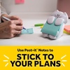 image:imagePostit Dispenser Sticky Note Holder White Cat Design Includes 45 PopUp Sheets of 3 in x 3 in Pink Sticky Notes Holder for Desk Classroom or Office SuppliesCat Dispenser