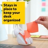 image:imagePostit Dispenser Sticky Note Holder White Cat Design Includes 45 PopUp Sheets of 3 in x 3 in Pink Sticky Notes Holder for Desk Classroom or Office SuppliesCat Dispenser