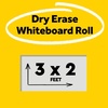 image:imagePostit Dry Erase Whiteboard Film Surface for Walls Doors Tables Chalkboards Whiteboards and More Removable StainProof Easy Installation 4 x 3 ft Roll DEF4x34W x 256H
