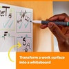 image:imagePostit Dry Erase Whiteboard Film Surface for Walls Doors Tables Chalkboards Whiteboards and More Removable StainProof Easy Installation 4 x 3 ft Roll DEF4x34W x 106H