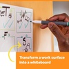 image:imagePostit Dry Erase Whiteboard Film Surface for Walls Doors Tables Chalkboards Whiteboards and More Removable StainProof Easy Installation 4 x 3 ft Roll DEF4x36 ft x 4 ft
