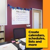 image:imagePostit Dry Erase Whiteboard Film Surface for Walls Doors Tables Chalkboards Whiteboards and More Removable StainProof Easy Installation 4 x 3 ft Roll DEF4x34W x 256H