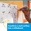 image:imagePostit Easy Erase Whiteboard Sheets 2 Pack 91 x 91 in Instant Whiteboard Use Dry Erase and Permanent Markers EESH2PKRET1 Pack