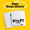 image:imagePostit Easy Erase Whiteboard Sheets 2 Pack 91 x 91 in Instant Whiteboard Use Dry Erase and Permanent Markers EESH2PKRET1 Pack