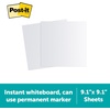 image:imagePostit Easy Erase Whiteboard Sheets 2 Pack 91 x 91 in Instant Whiteboard Use Dry Erase and Permanent Markers EESH2PKRET12 Pack
