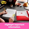 image:imagePostit Flags 1 in x 17 in One Dispenser with 200 Count Yellow Sticky Tabs Per Dispenser Removable Page Markers for Planners Journals and Calendars 200 Flags TotalYellow