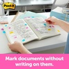 image:imagePostit Flags 1 in x 17 in One Dispenser with 200 Count Yellow Sticky Tabs Per Dispenser Removable Page Markers for Planners Journals and Calendars 200 Flags TotalYellow