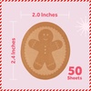 image:imagePostit Jingle Sticky Notes Gingerbread Man Design 2 in x 24 in 1 GingerbreadShaped Christmas Themed Cute Sticky Note Pad with 50 SheetsGingerbread Man