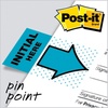 image:imagePostit Message Flags Initial Here 1 in x 17 in Two Dispensers with 50 Count Blue Sticky Tabs Per Dispenser 100 Flags TotalInitial Here