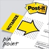 image:imagePostit Message Flags Notarize 1 in x 17 in Two Dispensers with 50 Count Yellow Sticky Tabs Per Dispenser 100 Flags Total