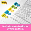 image:imagePostit Message Flags Sign Here 1 in x 17 in Two Dispensers with 50 Count Yellow Sticky Tabs Per Dispenser 100 Flags Total