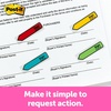 image:imagePostit Message Sign Here Flags 30Dispenser 4 DispensersPack 47 in Wide Assorted Colors 684SH02 x 28