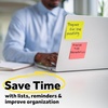 image:imagePostit Note Dispenser Sticky Note Holder Black Base Clear Top Includes 50 Sheets of 3 in x 3 in Canary Yellow PopUp Notes Classroom or Office Supplies18 x 59