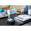image:imagePostit Note Dispenser Sticky Note Holder Black Wave Design Includes 3 Pads of 90 Sheets of 3 in x 3 in PopUp Notes Classroom or Office Supplies36 x 25 Pack of 6