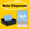 image:imagePostit Note Dispenser Sticky Note Holder Black Wave Design Includes 3 Pads of 90 Sheets of 3 in x 3 in PopUp Notes Classroom or Office Supplies36 x 25 Pack of 6
