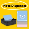 image:imagePostit Note Dispenser Sticky Note Holder Black Wave Design Includes 3 Pads of 90 Sheets of 3 in x 3 in PopUp Notes Classroom or Office Supplies36 x 25