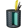 image:imagePostit Note Dispenser Vertical Design PopUp Notes Black with Grey Geometric Pattern 1 Aqua Splash 3 in x 3 in Super Sticky Note PadTrue