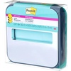 image:imagePostit Note Dispenser with Postit Popup Notes Black Base with Steel Top 1 Aqua Splash 3 in x 3 in Super Sticky Note Pad Classroom or Office Supplies12 x 43 Pack of 6