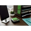 image:imagePostit Note Dispenser with Postit Popup Notes Black Base with Steel Top 1 Aqua Splash 3 in x 3 in Super Sticky Note Pad Classroom or Office Supplies12 x 43