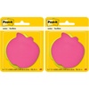image:imagePostit Notes Apple Shape Assorted Colors 26x26 in 2 Pads 75 SheetsPad 7350APL08 x 46 Pack of 2