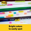 image:imagePostit Page Markers Assorted Colors 12 in x 2 in 100 SheetsPad 5 PadsPack 6705AN12 in x 2 in