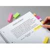 image:imagePostit Page Markers Assorted Colors 12 in x 2 in 50 SheetsPad 5 PadsPack 6705AF05 x 2 in