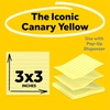 image:imagePostit Popup Notes 6 Lined Sticky Note Pads 3 x 3 in School Supplies Office Products Accordion Sticky Notes Work with PopUp Note Dispenser Canary Yellow