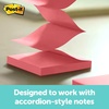 image:imagePostit Popup Notes Dispenser 3x3 in Black Base Clear Top Pack Includes Dispenser and a 45Sheet Pad of Popup Notes WD330BK2