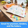 image:imagePostit Sticky Tabs 625 in x 15 in 4 Pads of Book Tabs in Assorted Bright Colors for Bookmarking Annotating Reading and Reminders Pink Purple Yellow and Blue Colors 40 Total Count04 x 28 Pack of 24