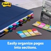 image:imagePostit Sticky Tabs 625 in x 15 in 4 Pads of Book Tabs in Assorted Bright Colors for Bookmarking Annotating Reading and Reminders Pink Purple Yellow and Blue Colors 40 Total Count04 x 28 Pack of 2