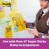 image:imagePostit Super Sticky Big Notes 11 in x 11 in Extra Large Sticky Notes Yellow 1 Pad 30 Sheets Great for Vision Boards Creative Projects Study Spaces Group Brainstorming and More11 in x 11 in  1 Pad
