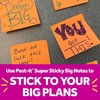 image:imagePostit Super Sticky Big Notes 8 in x 8 in Extra Large Sticky Notes in Fresh Mint 2 Pads 60 Sheets Total Great for Vision Boards Creative Projects Study Spaces Group Brainstorming and MorePapaya Fizz
