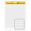 image:imagePostit Super Sticky Easel Pad 25inch x 30inch White Lined 2 PadsPack 30 SheetsPad 561WL VAD 2PK 561WLVAD2PK