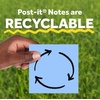 image:imagePostit Super Sticky Notestogo PopUp Notes 3 in x 3 in 6 Dispensers with 540 Total Pastel Sticky Notes in Citron Yellow Color Great for School Office Classroom or HomeWashed Denim