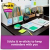 image:imagePostit Super Sticky Popup Notes 3x3 in 6 Pads 2X The Sticking Power Poptimistic Bright Colors Recyclable R3306SST